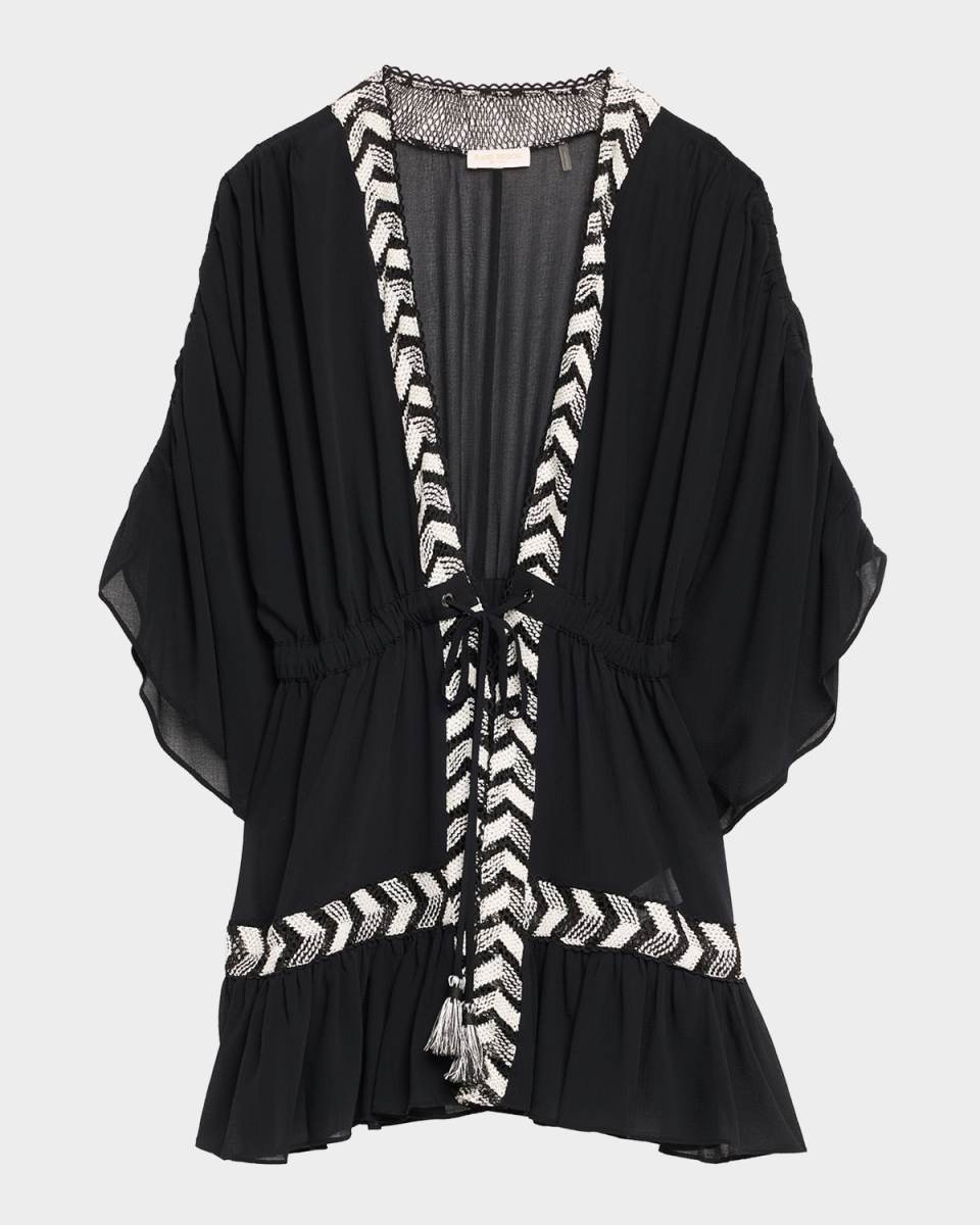 Sylvie Embellished Caftan Coverup Dress